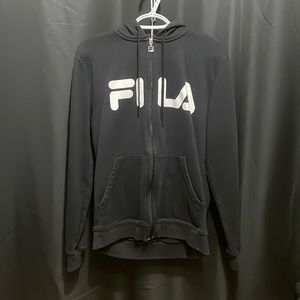 FILA hoodie black zippered